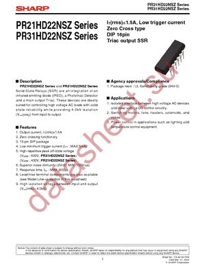 PR31HD22NSZF datasheet  